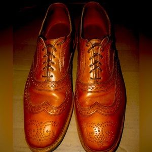 Allen Edmonds Walnut Brown Wingtip Oxford with Dainite Rubber Sole